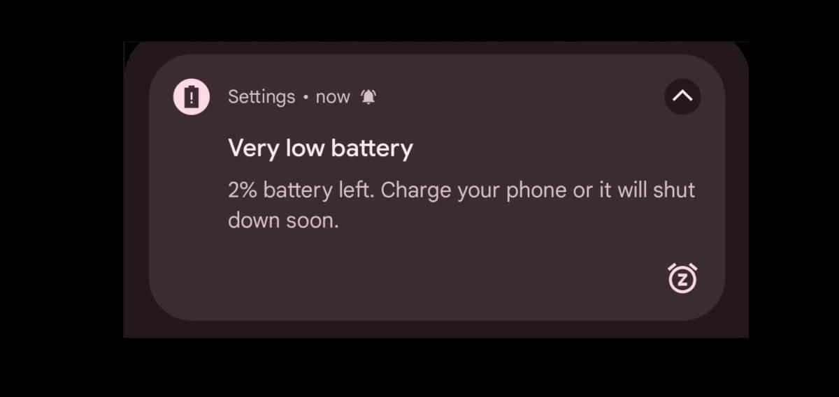 Android 14 terá novo aviso de baixa bateria; veja mais detalhes