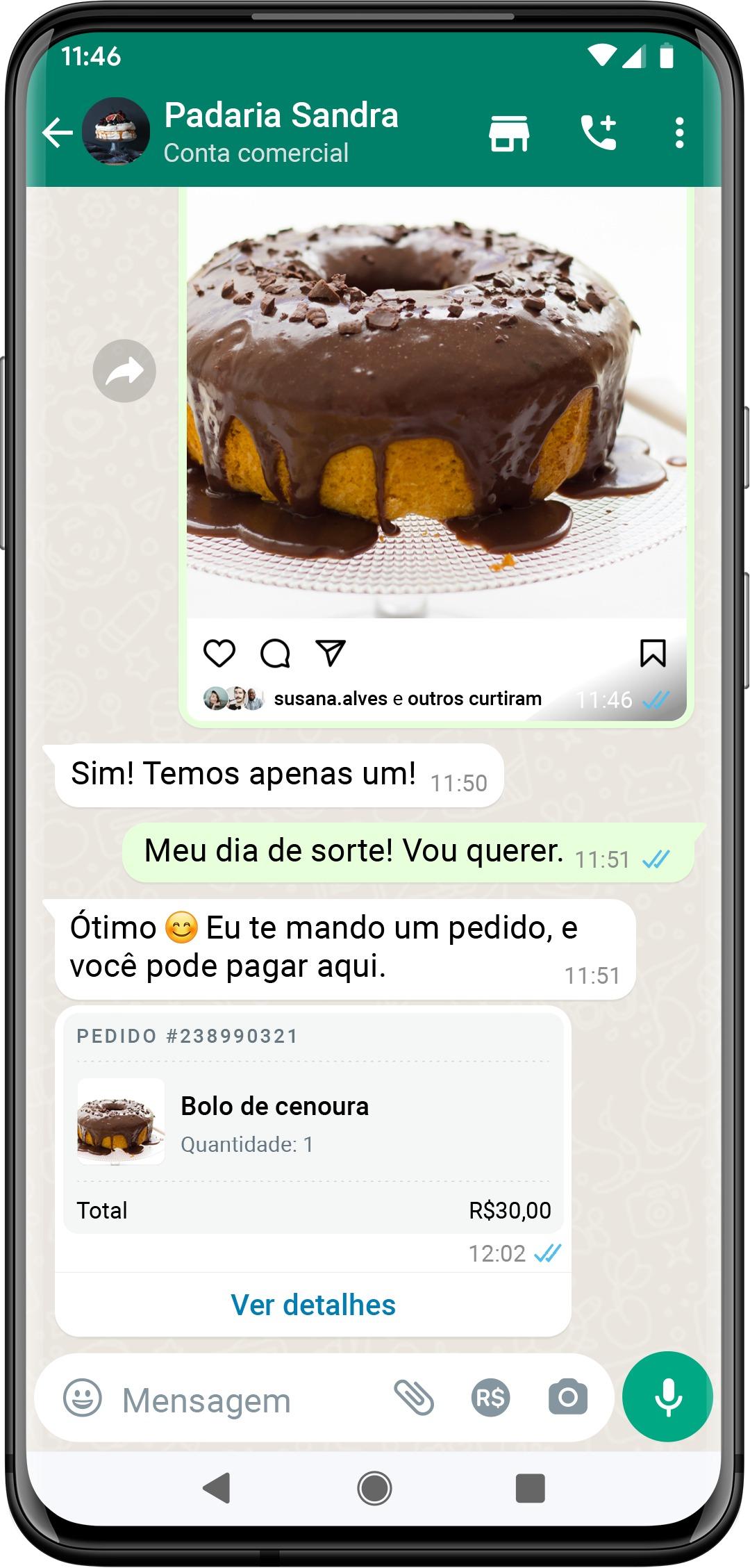 WhatsApp recebe pagamentos por produtos e serviços no app