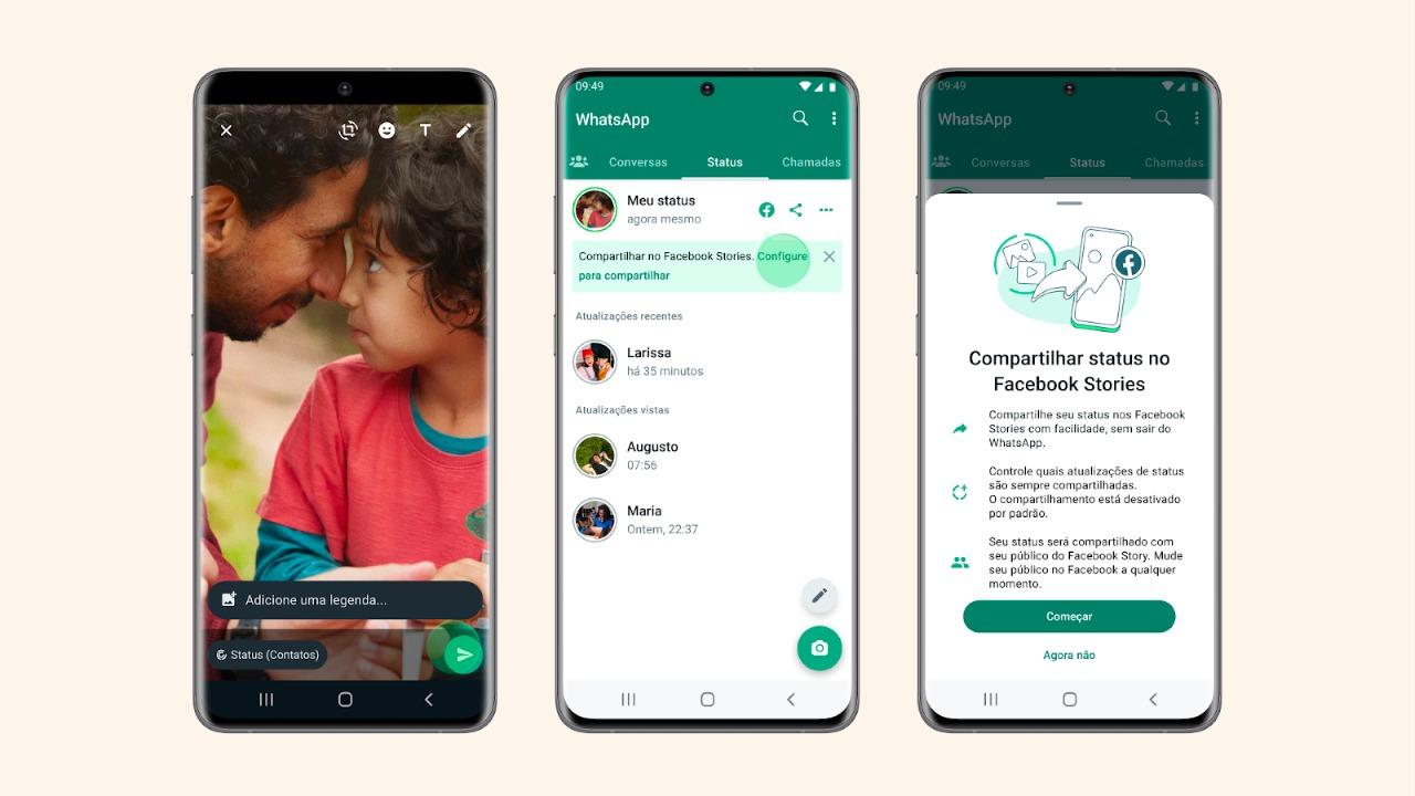 WhatsApp: nova opção compartilha status automaticamente no Facebook