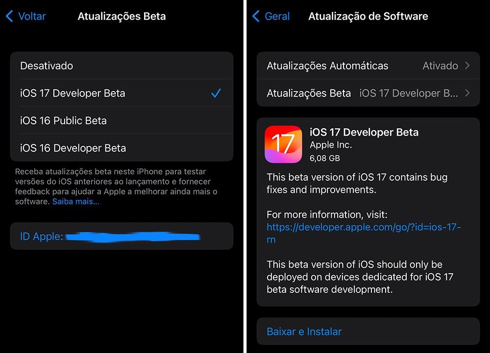 Apple lança iOS 17 beta para todos os usuários sem querer