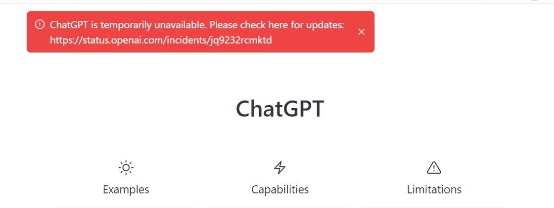 ChatGPT e serviços da OpenAI ficam instáveis e saem do ar